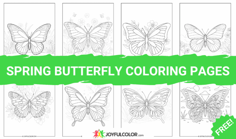 35+ Spring Butterfly Coloring Pages – FREE Printable Sheets for Nature Lovers!