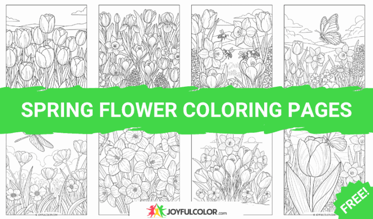 35+ Spring Flower Coloring Pages – FREE Printable Sheets for Nature Lovers!