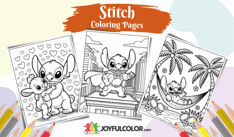 28 FREE Printable Stitch Coloring Pages For Toddlers
