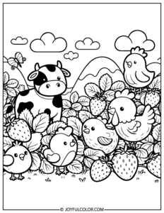 20 Strawberry Coloring Pages Printable for FREE Download
