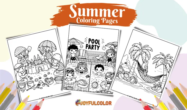 20 FREE Printable Summer Coloring Pages for All Ages