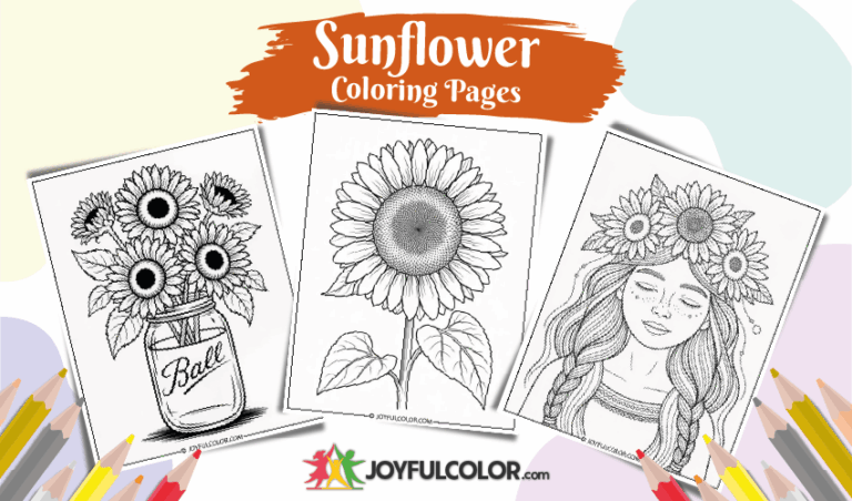 Sunflower Coloring Pages