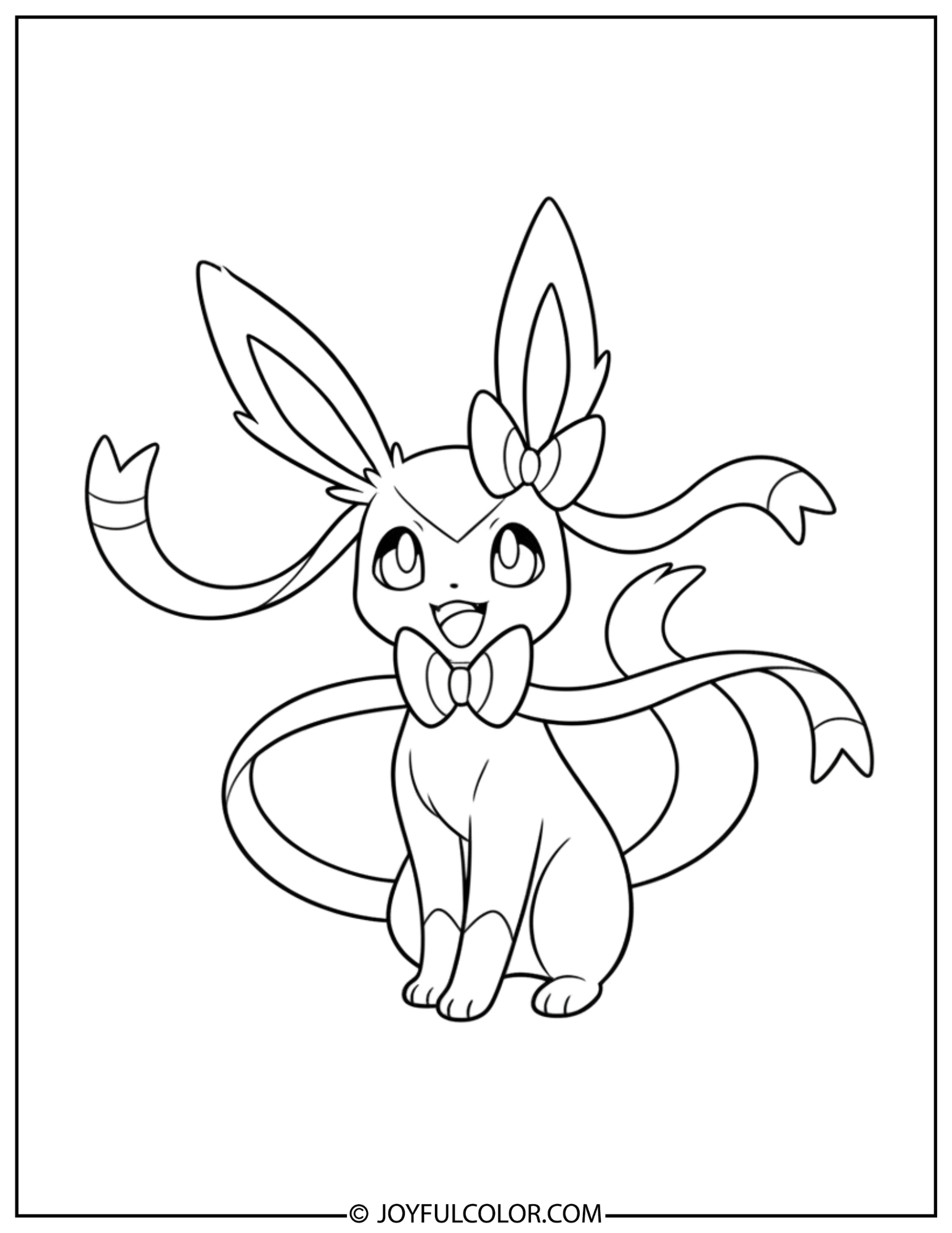 Sylveon Coloring Page