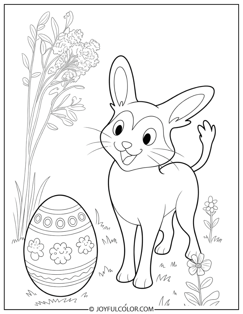 Sylveon Easter Coloring Page