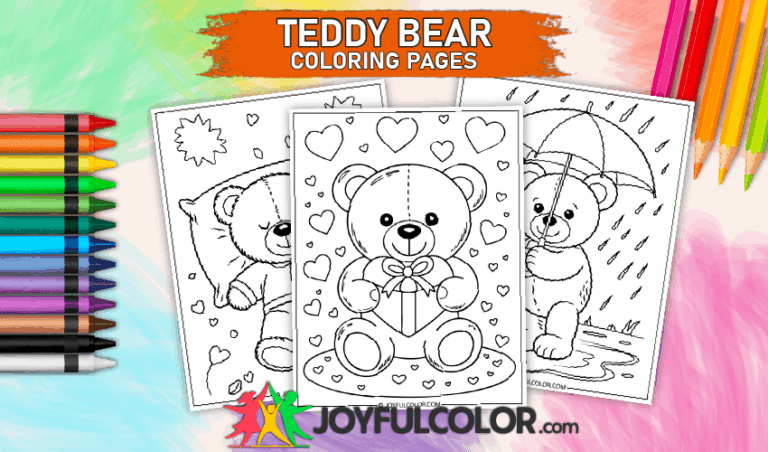 16 FREE Printable Teddy Bear Coloring Pages