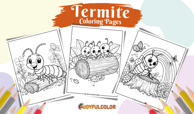Printable Termite Coloring Pages – FREE to Print and Download!