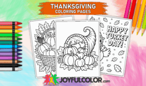 24 FREE Printable Thanksgiving Coloring Pages for Kids & Adults