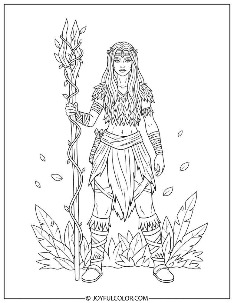 Thorn Rose Coloring Page