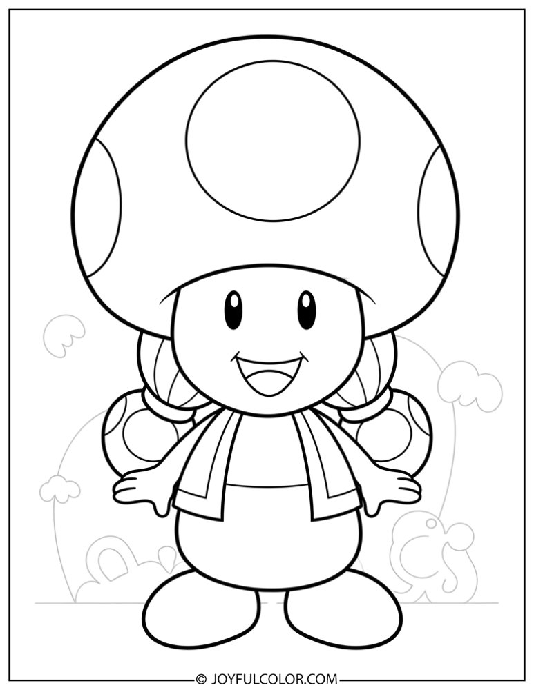 Toadette Coloring Page