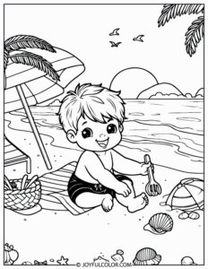 FREE Printable Beach Coloring Pages for All Ages!