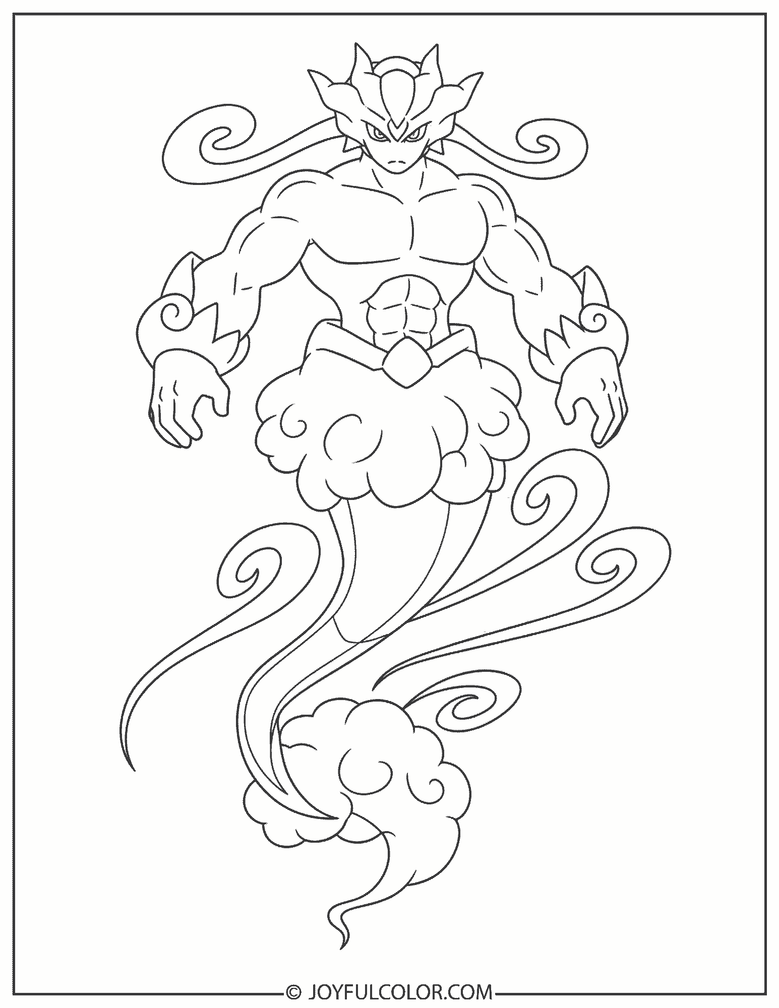 Tornadus Incarnate Coloring Page