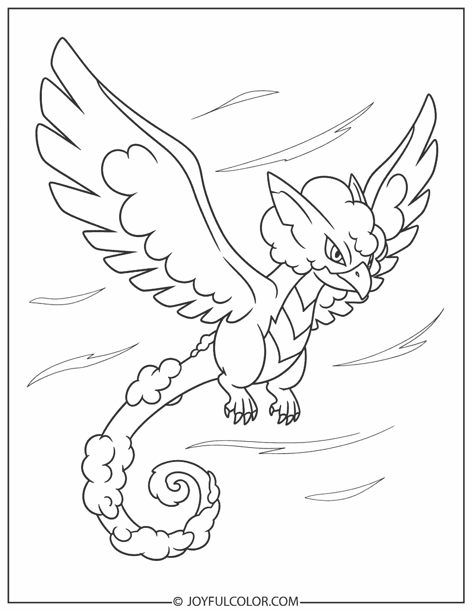 Tornadus Therian Coloring Page