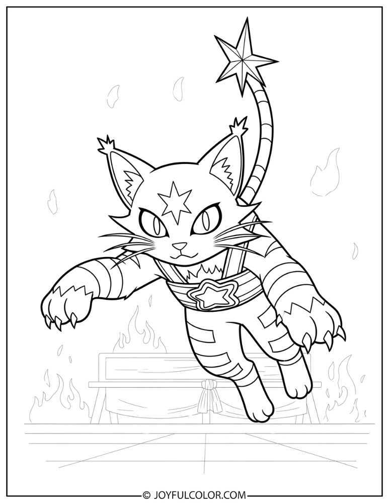 Torracat Coloring Page