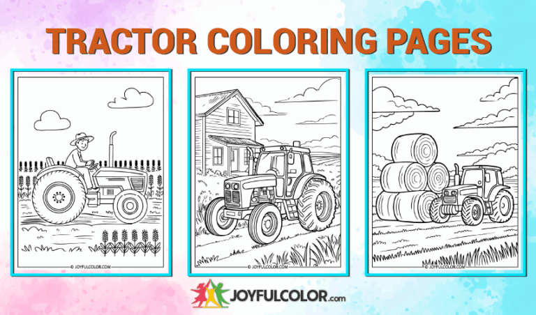 Tractor Coloring Page