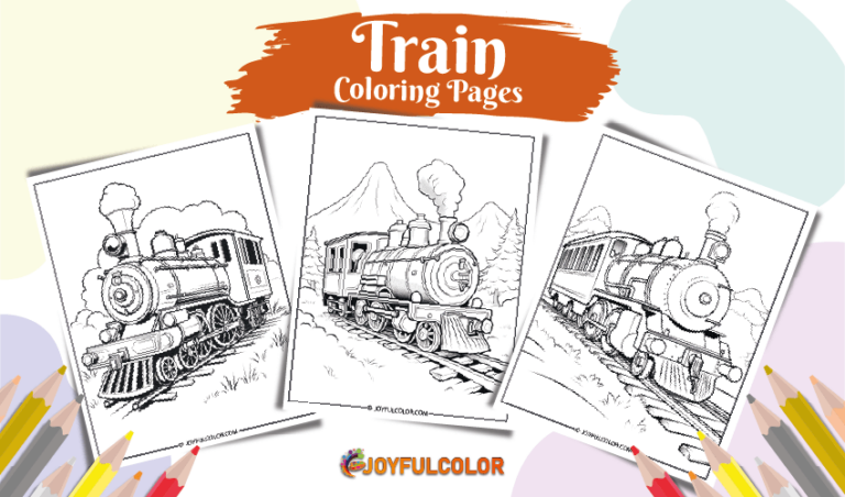 Top 24 FREE Printable Train Coloring Pages for Kids