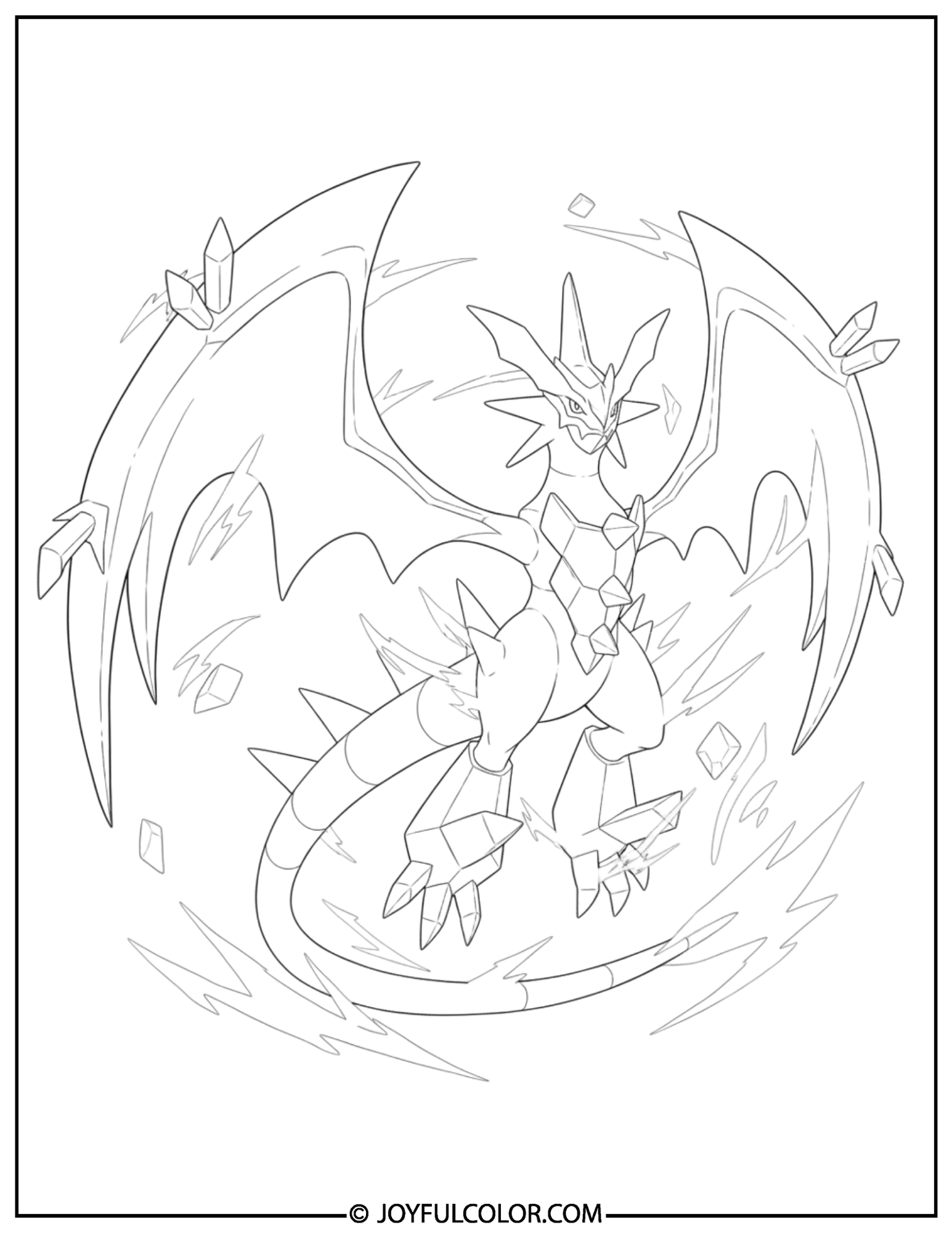 Ultra Necrozma Coloring Page 1