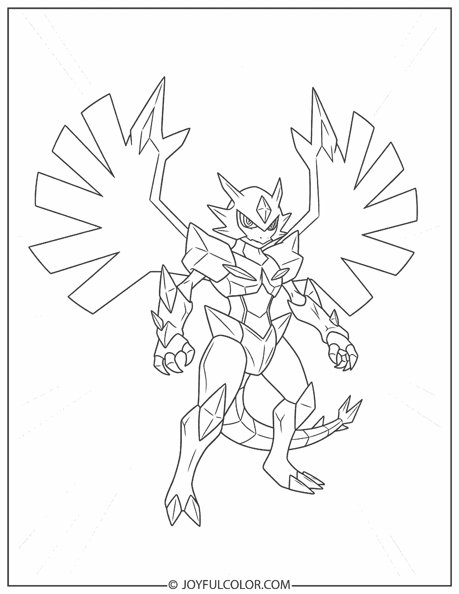 Ultra Necrozma Coloring Page