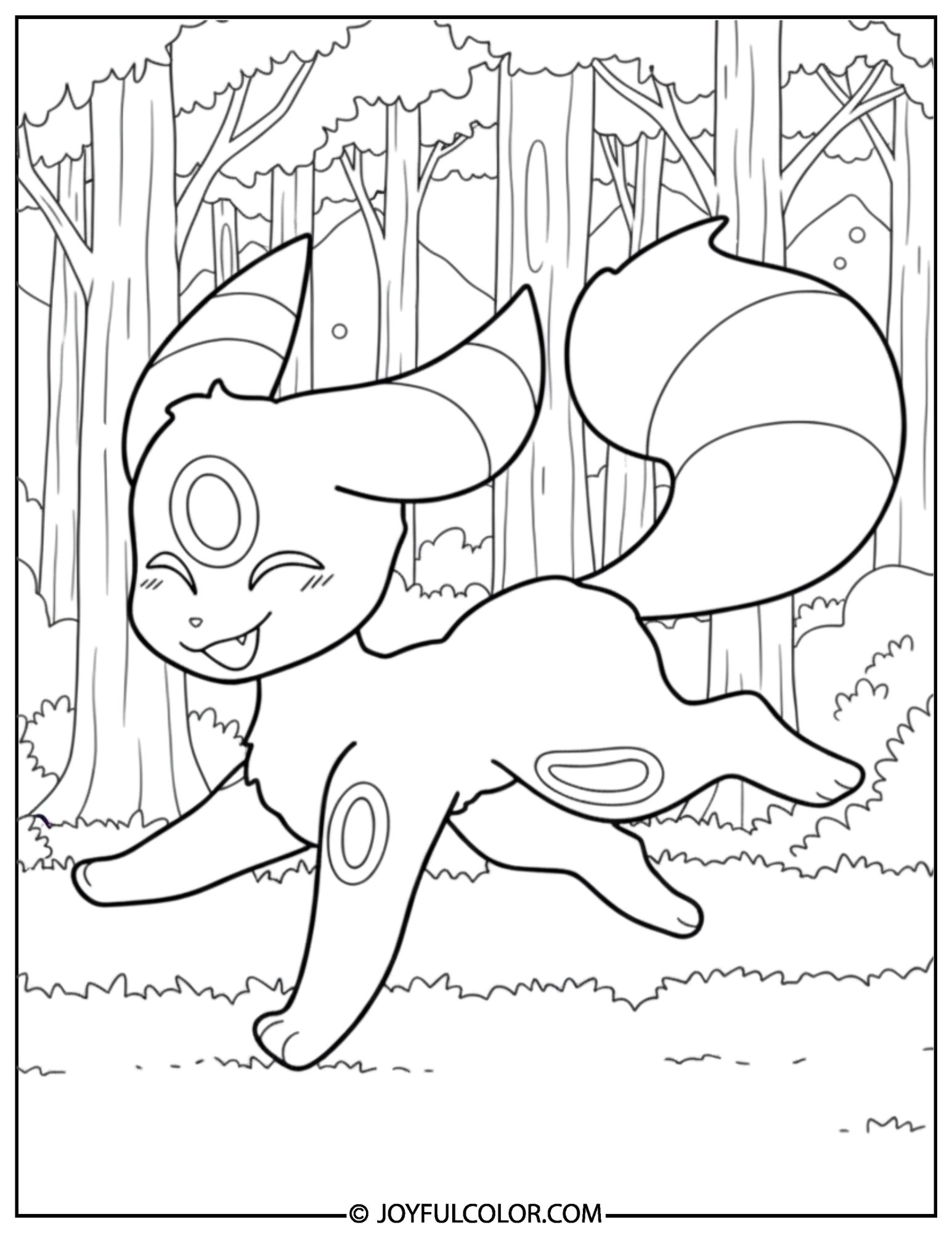 Umbreon Coloring Page