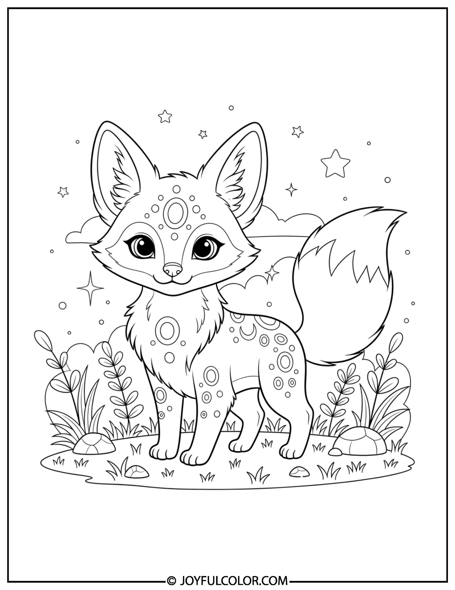 Umbreon Standing Coloring Page