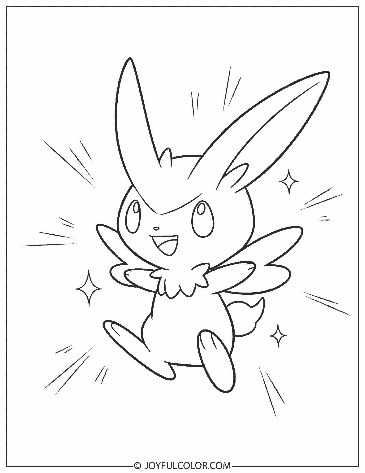 Victini Coloring Page