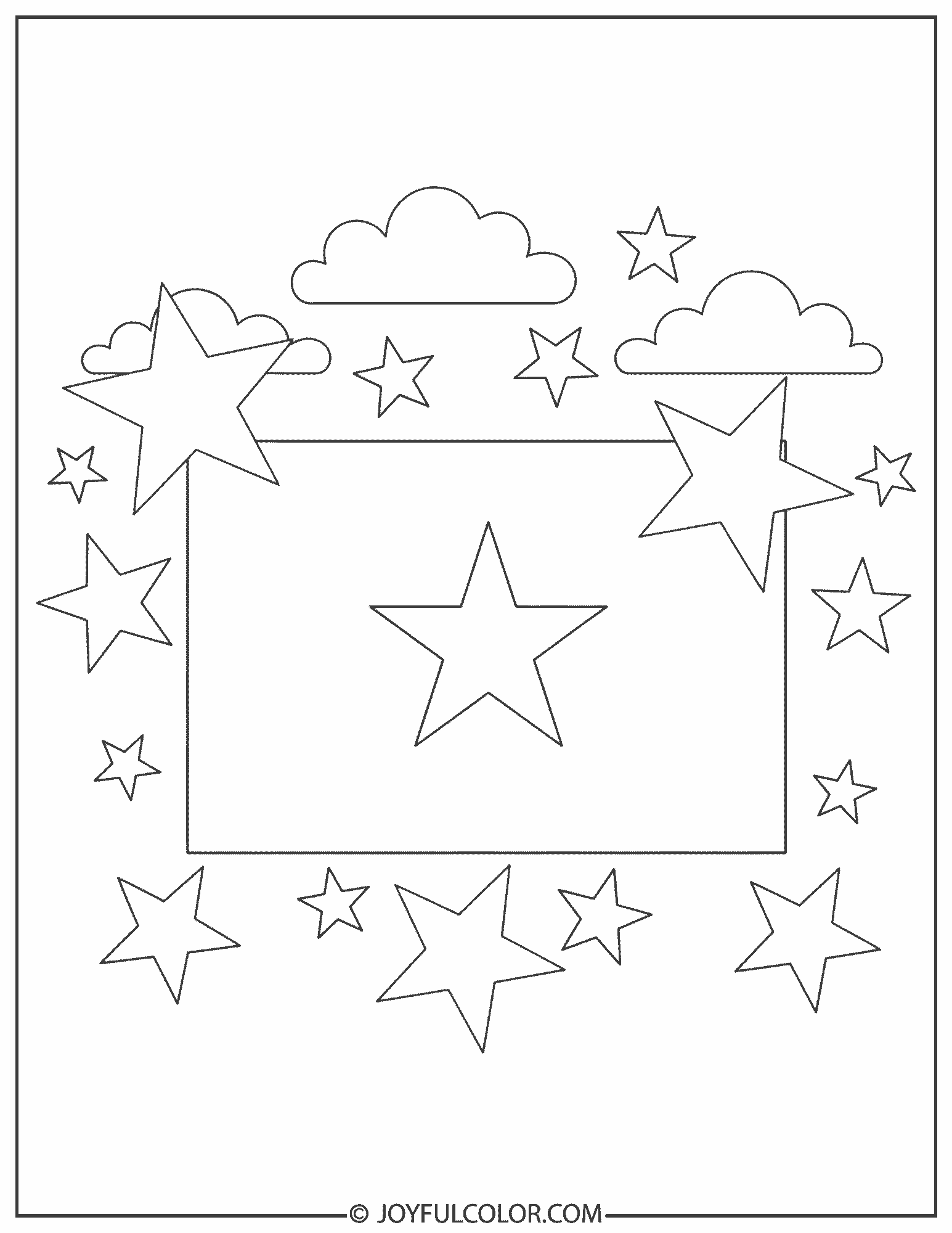 Vietnam Flag with Stars