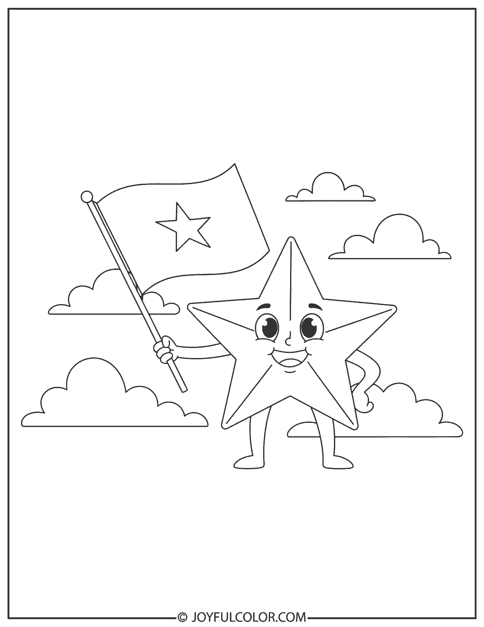 Vietnam Star and Flag