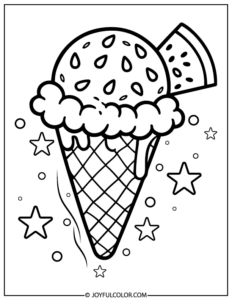 20 Watermelon Coloring Page Printable for FREE Download
