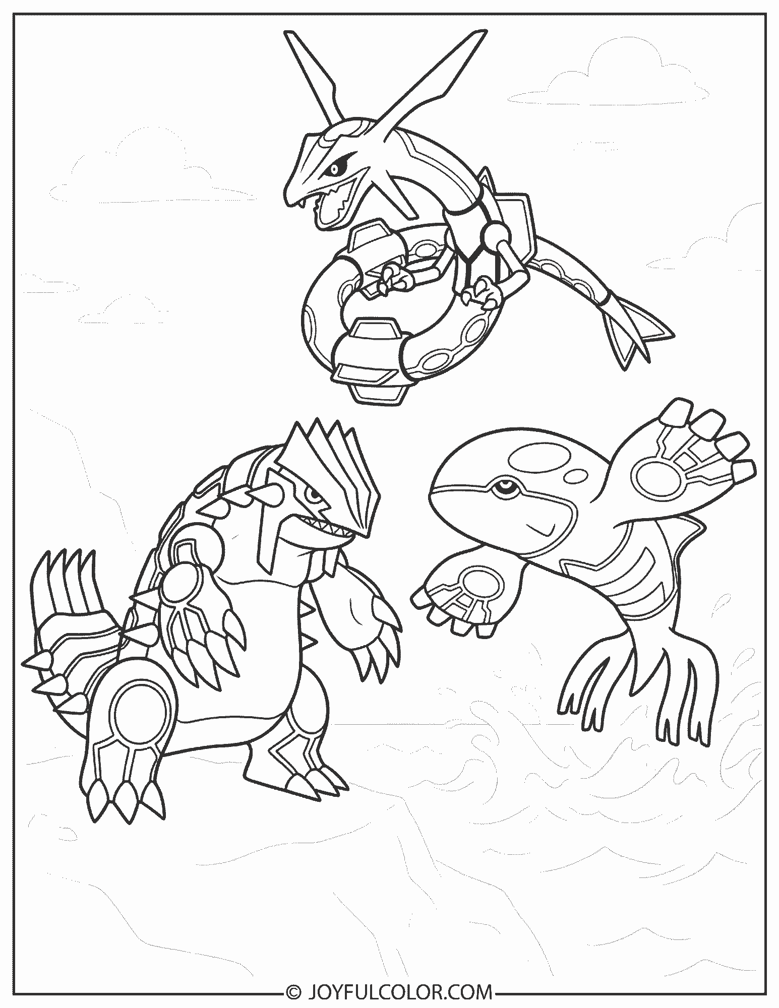 Weather Trio Coloring Page