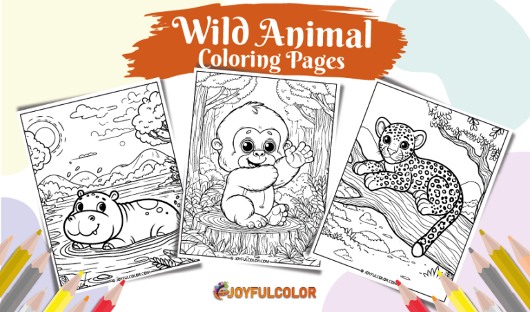 20 FREE Amazing Wild Animal Coloring Pages For Kids