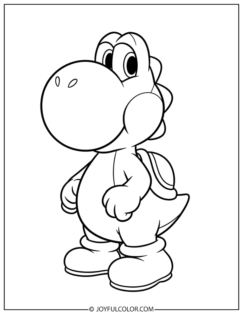 Yoshi Coloring Page