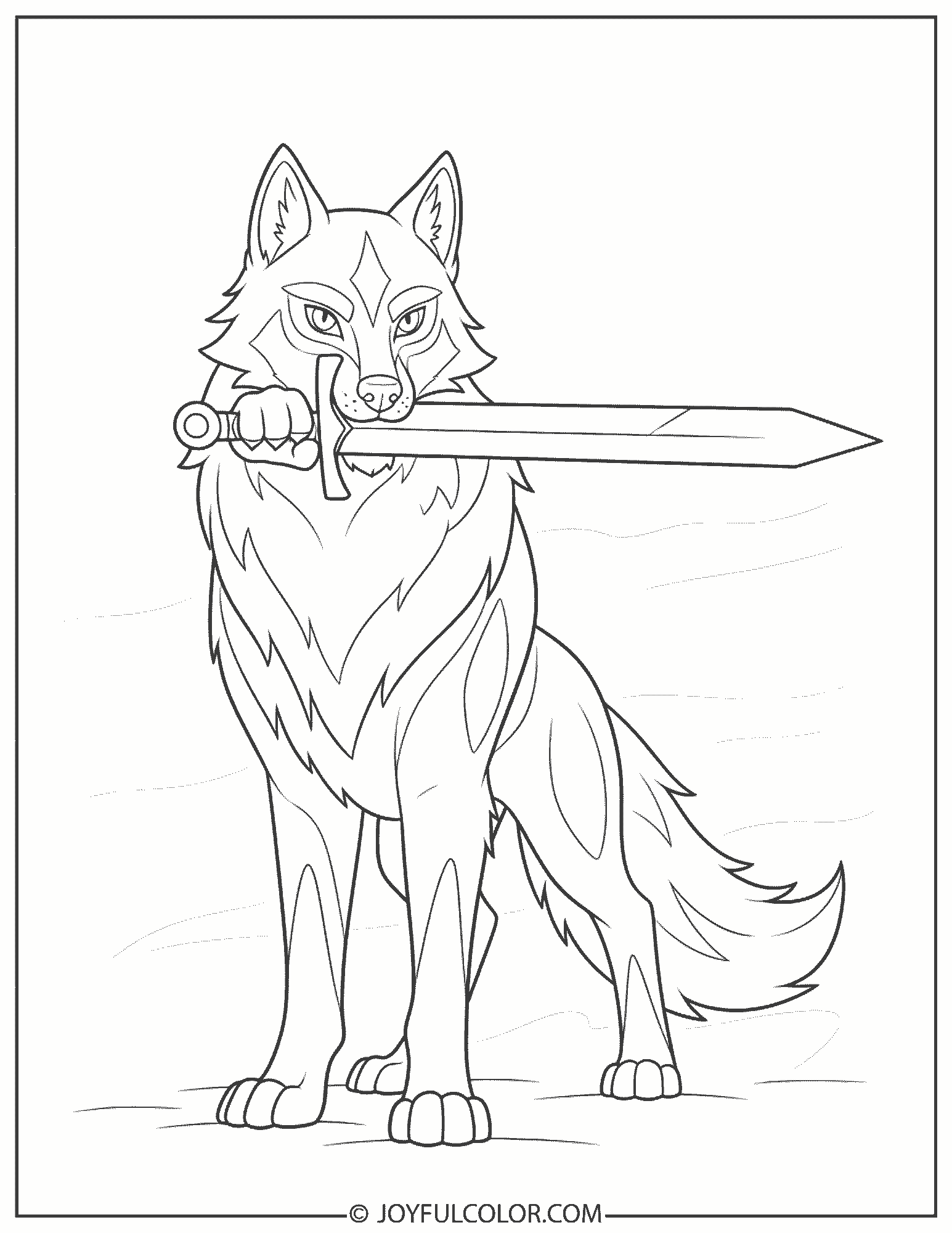 Zacian Hero of Many Battles Coloring Page