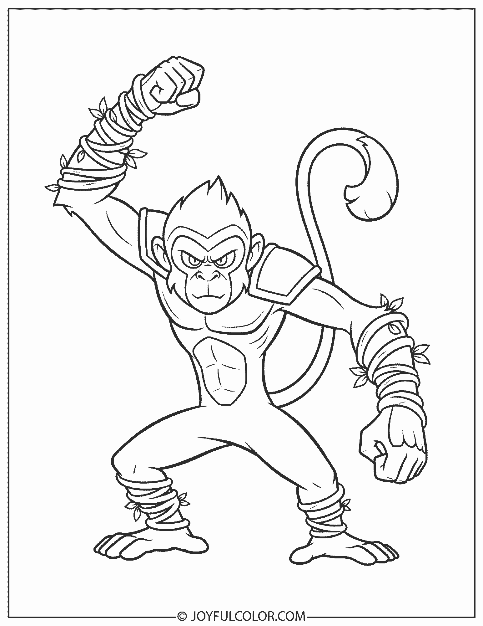 Zarude Coloring Page