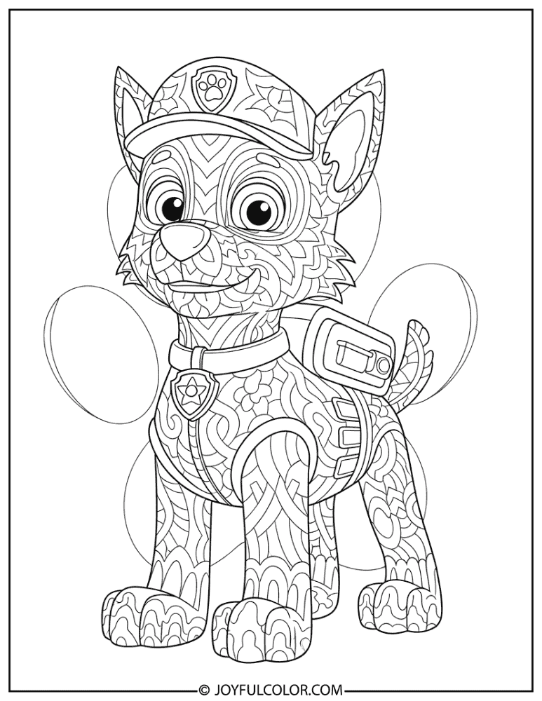 Zentangle Rocky Coloring Page