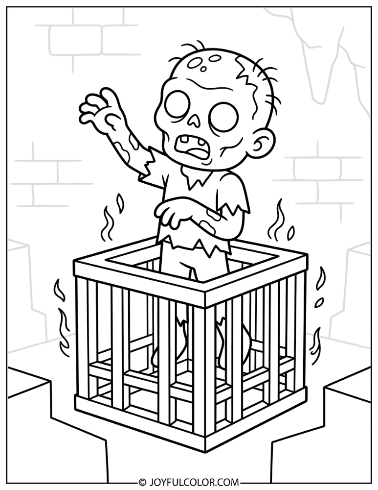 Zombie Emerging from a Dungeon Spawner