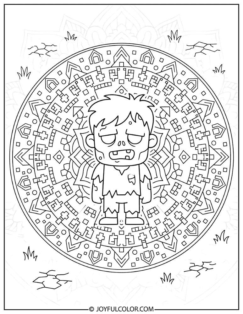Zombie Mandala Pattern