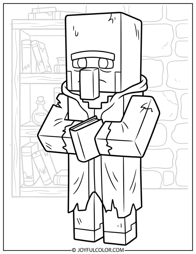 Zombie Villager Librarian