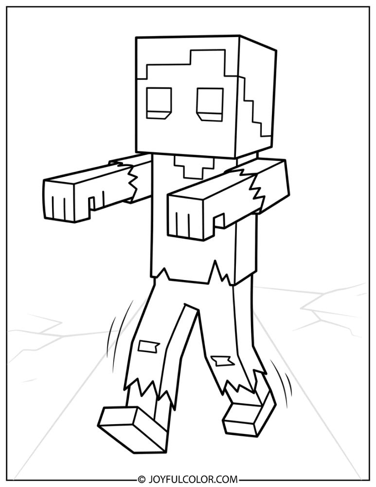 Zombie Walking Forward Arms Outstretched