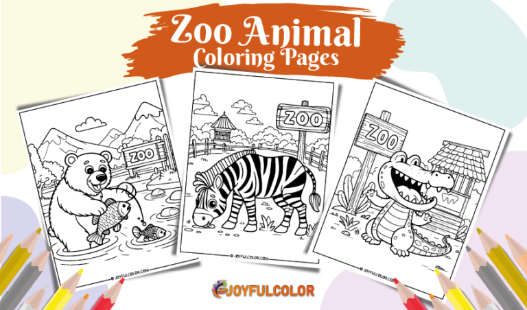 20 FREE Printable Zoo Animal Coloring Pages – Download & Enjoy!