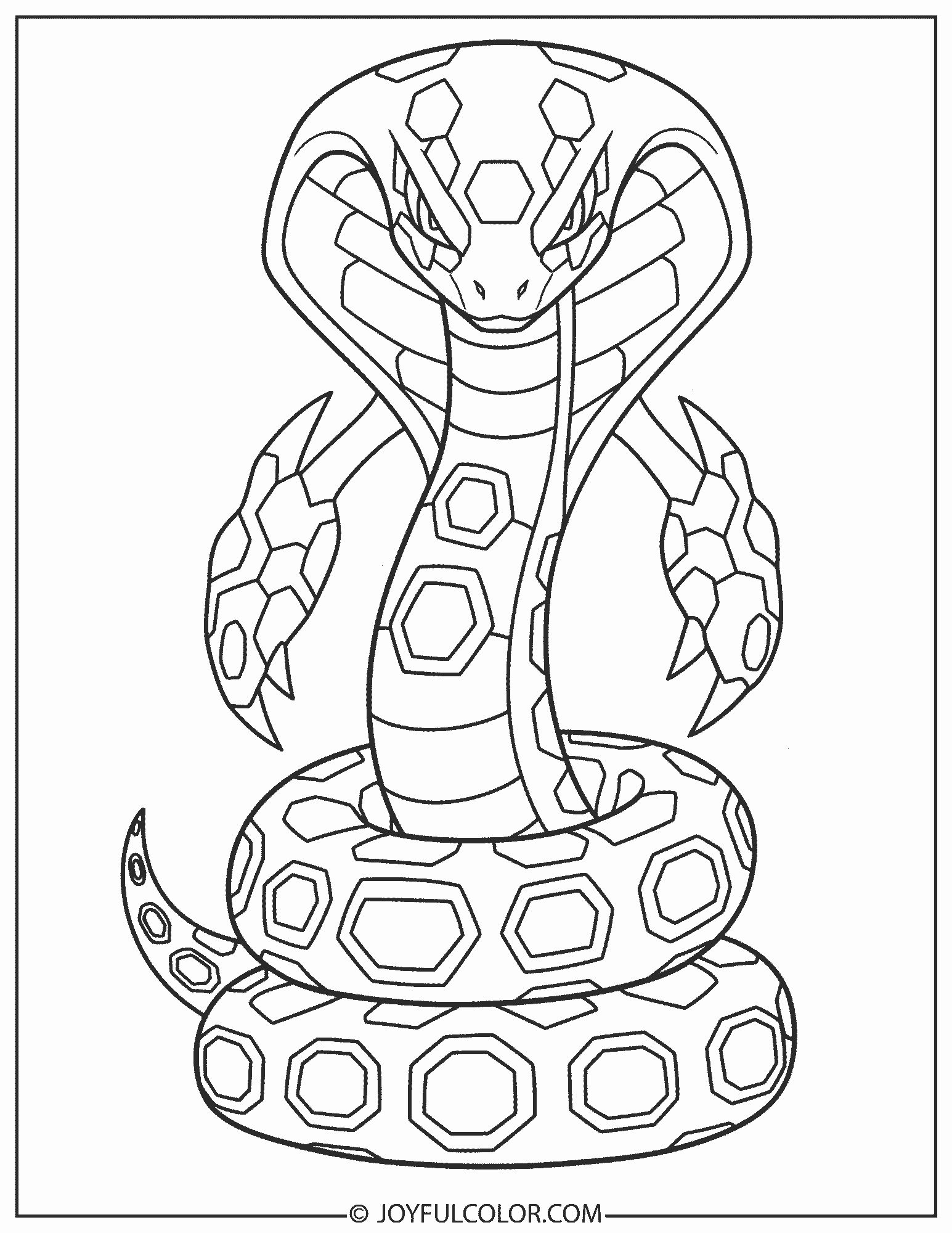 Zygarde 50% Forme Coloring Page