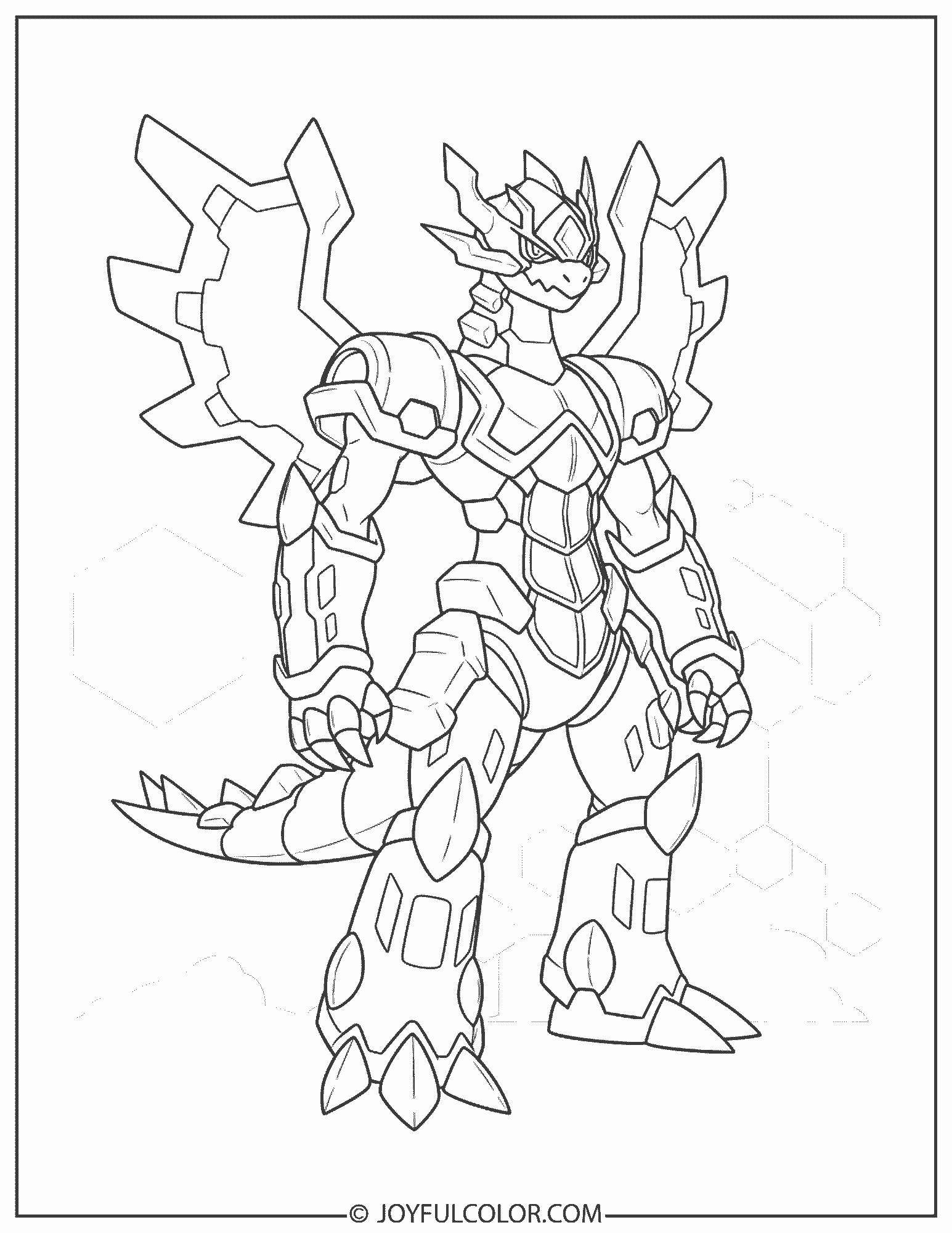 Zygarde Complete Forme Coloring Page